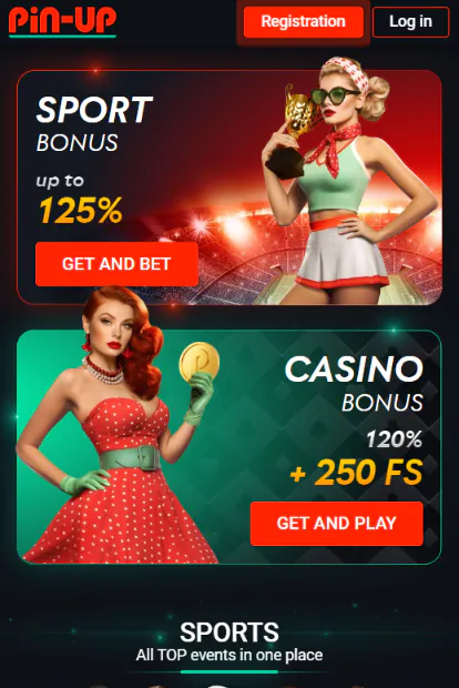 Register at Pin Up Application